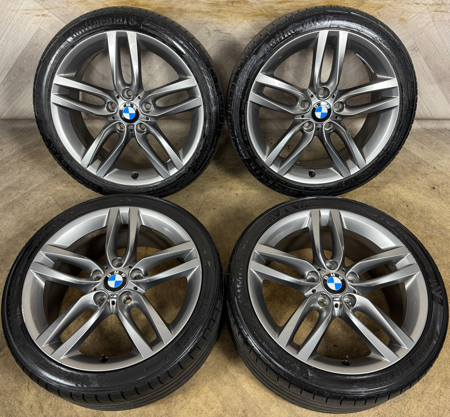 18'' GENUINE BMW 1 SERIES 2 F20 F21 F22 461 M SPORT GREY ALLOY WHEELS TYRES ALLOYS 5X120