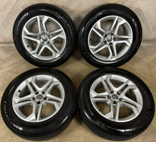 18'' GENUINE AUDI Q5 STAR SPOKE ALLOY WHEELS TYRES ALLOYS