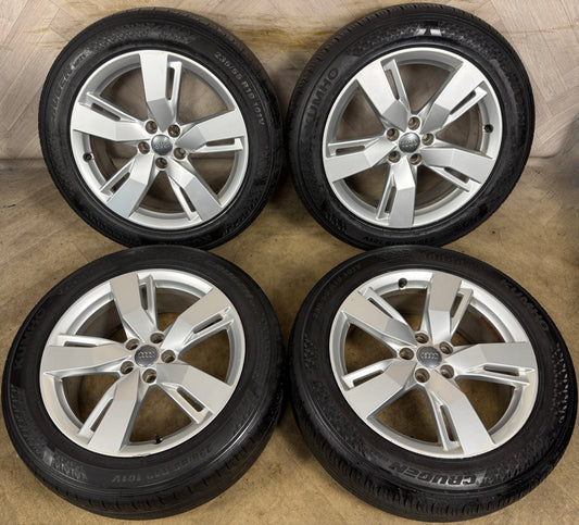 19'' GENUINE AUDI Q5 5 SPLIT SPOKE S LINE ALLOY WHEELS TYRES ALLOYS
