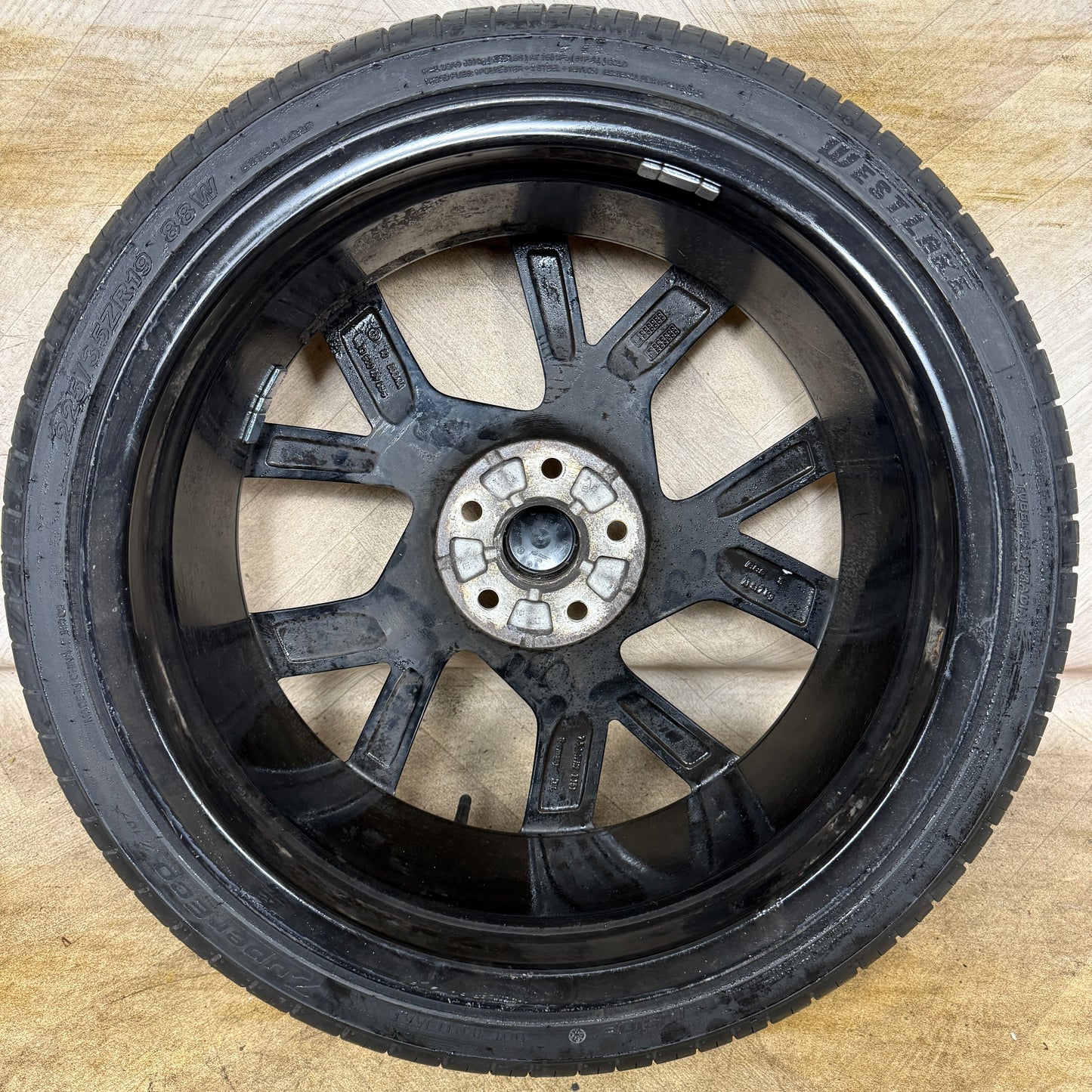 1X 19" GENUINE VW GOLF MK7 GT GTI BRESCIA CLUBSPORT ALLOY WHEEL TYRE 5G0601025CL