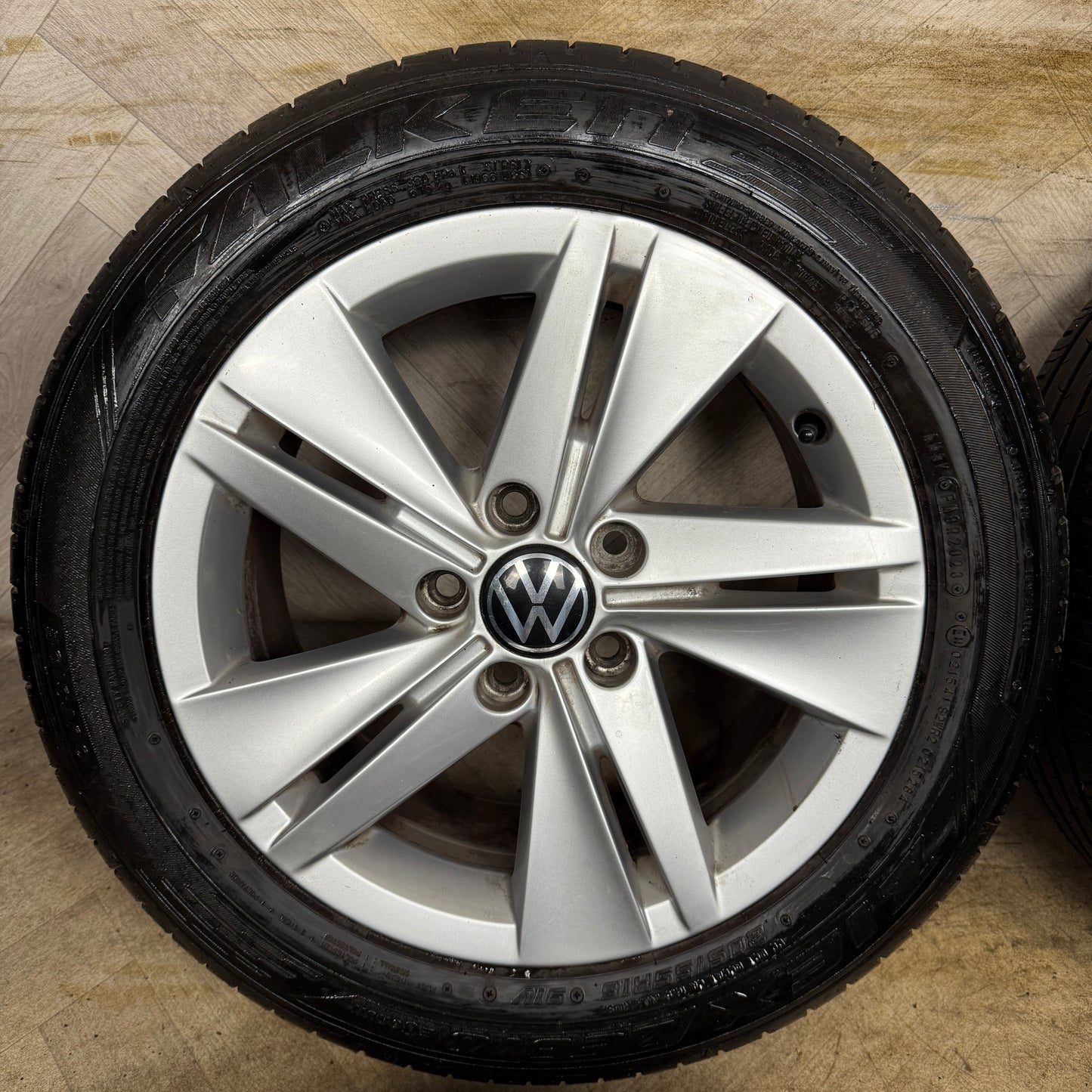 16'' GENUINE VW GOLF MK8 NORFOLK MK7 MK6 ALLOY WHEELS TYRES ALLOYS CADDY 5X112