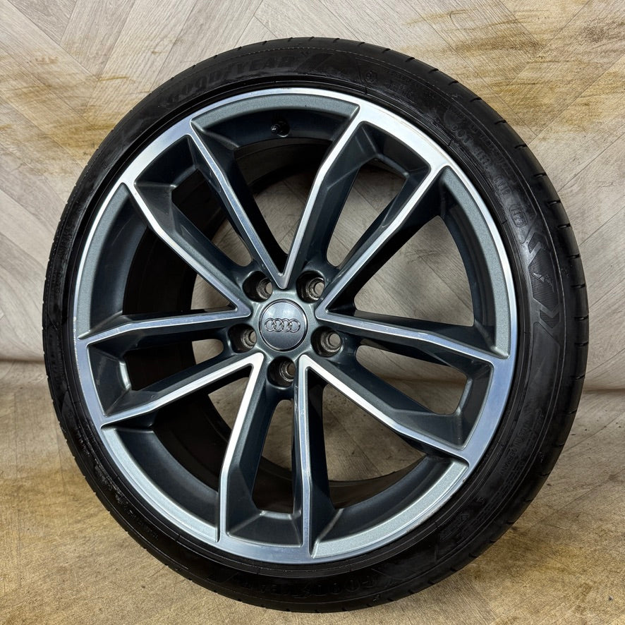 1X 19'' GENUINE AUDI A5 S5 S LINE WHEEL ALLOY TYRE SPARE 5X112 FITMENT 8.5J ET32 PART: 8W0601025DF