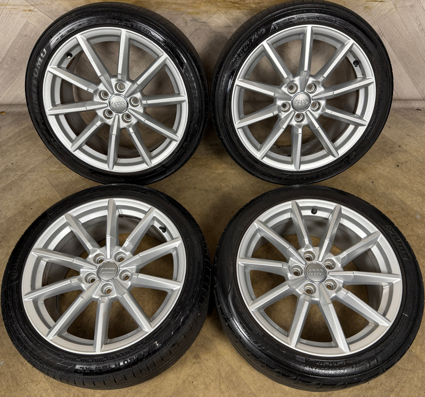 18'' GENUINE AUDI TT MK3 MK2 MULTISPOKE SPOKE TYRES ALLOY WHEELS ALLOYS 5X112 8S0601025C