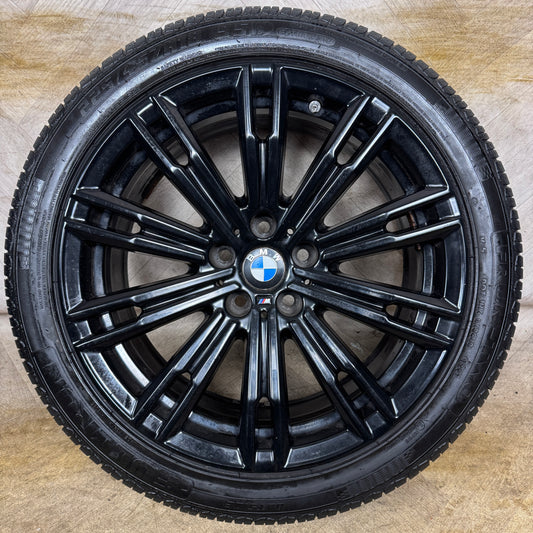 1X 18'' GENUINE BMW 3 SERIES 790 M SPORT BLACK 4 G20 8089890 ALLOY WHEEL FRONT