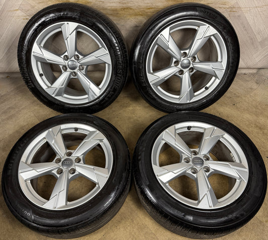 18'' GENUINE AUDI A6 C8 5 SPOKE ALLOY WHEELS TYRES ALLOYS 4K0601025D