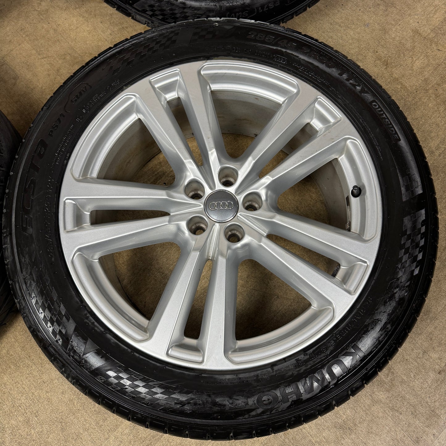 20'' GENUINE AUDI Q7 S LINE 5 DOUBLE SPOKE ALLOY WHEELS ALLOYS TYRES 4M0601025H