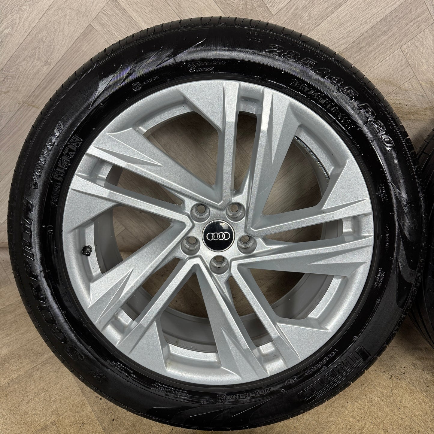 20'' GENUINE AUDI Q7 S LINE 5 DOUBLE SPOKE ALLOY WHEELS ALLOYS TYRES 4M0601025BQ