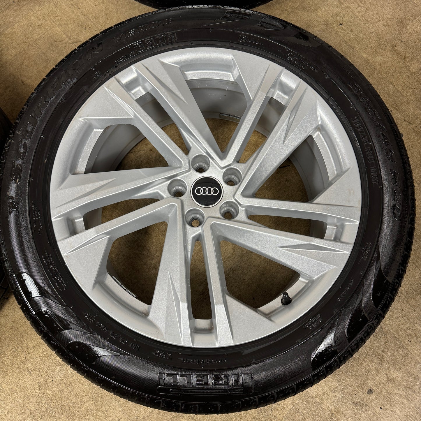 20'' GENUINE AUDI Q7 S LINE 5 DOUBLE SPOKE ALLOY WHEELS ALLOYS TYRES 4M0601025BQ