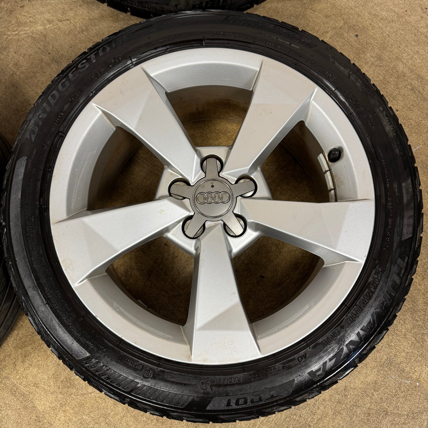 16'' GENUINE AUDI A1 5 SPOKE ALLOY WHEELS ALLOYS TYRES 5X100 8XA601025A