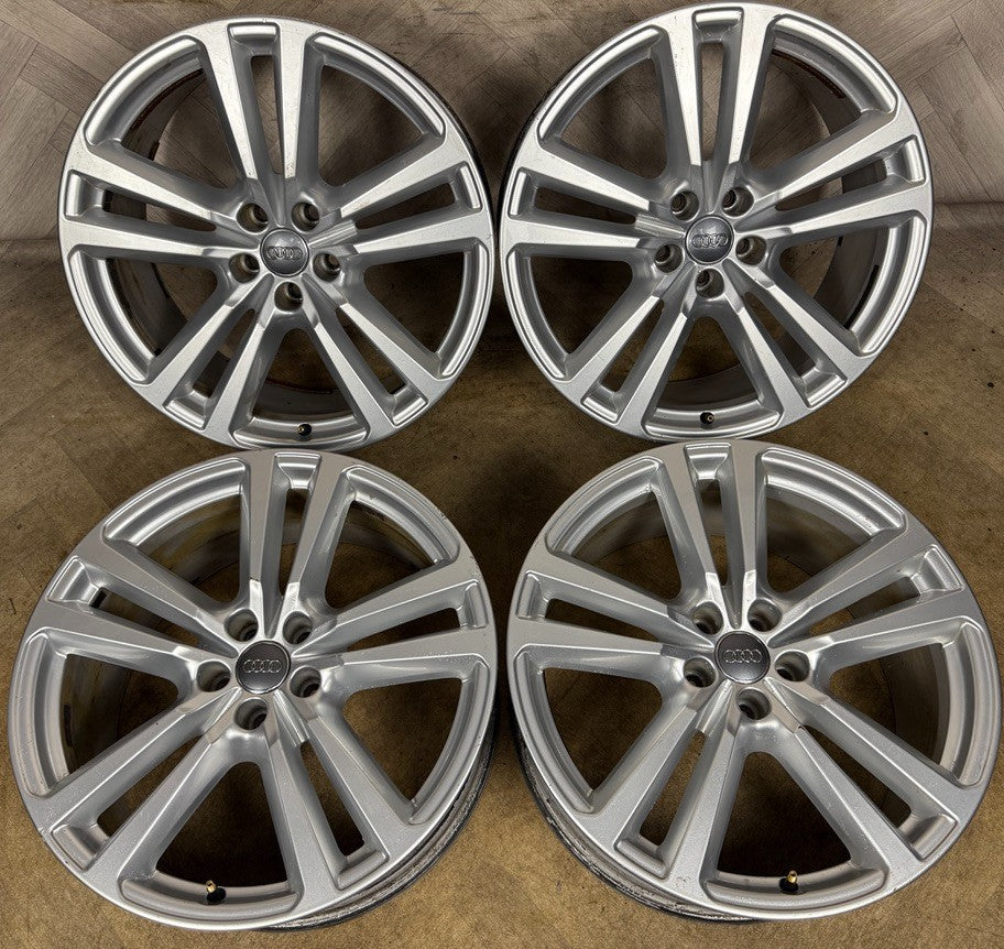 20'' GENUINE AUDI Q7 S LINE 5 DOUBLE SPOKE ALLOY WHEELS ALLOYS 4M0601025H