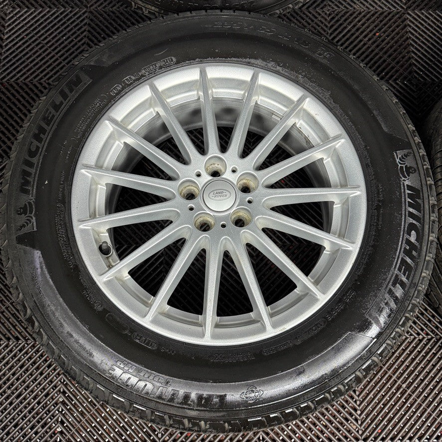 18'' GENUINE RANGE ROVER VELAR MULTISPOKE SILVER LAND ALLOY WHEELS TYRES ALLOYS