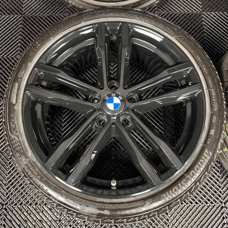 19" GENUINE BMW 3 SERIES 704 BLACK M SPORT F30 F31 F32 E90 E92 ALLOY WHEEL TYRES