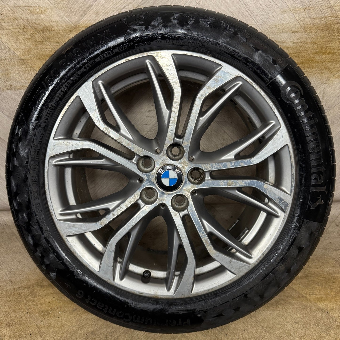 1X 18'' GENUINE BMW X1 566 F48 X1 F39 ALLOY WHEEL TYRE 6856067 7.5J ET51