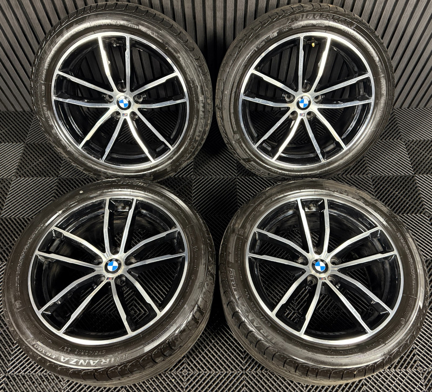 18" GENUINE BMW 5 SERIES 4 662 BLACK M SPORT G30 G31 ALLOY WHEELS TYRES ALLOYS