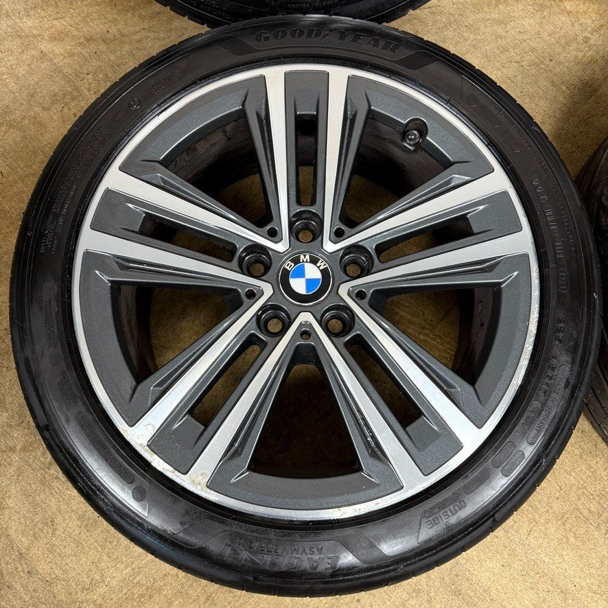 17'' GENUINE BMW 1 SERIES 2 F40 F41 F44 548 GREY DC ALLOY WHEELS TYRES 6884022