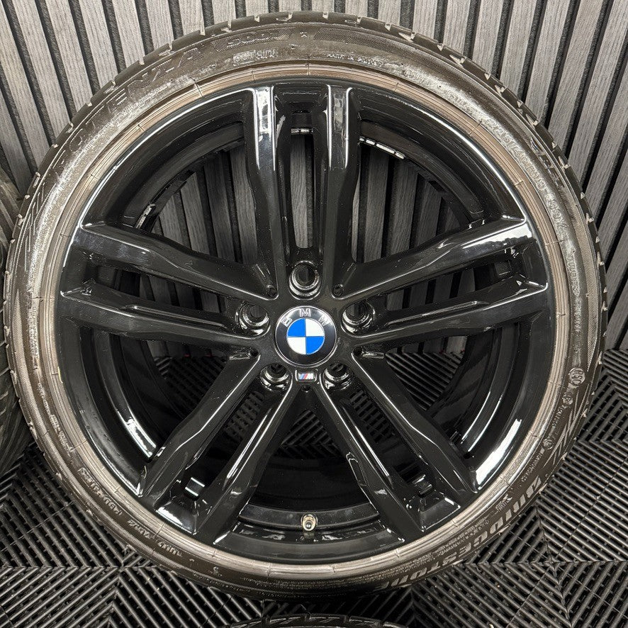 19" GENUINE BMW 3 SERIES 704 BLACK M SPORT F30 F31 F32 E90 E92 ALLOY WHEEL TYRES