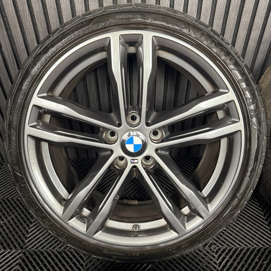 19" GENUINE BMW 3 SERIES 704 GREY M SPORT F30 F31 F32 E90 E92 ALLOY WHEELS TYRES
