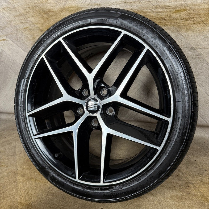 1X 18'' GENUINE SEAT LEON FR PERFORMANCE MK3 ALLOY WHEEL TYRE SINGLE 5F0601025AB