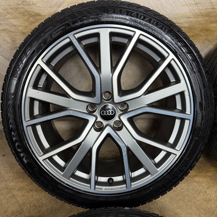 20'' GENUINE AUDI S6 A6 C8 S LINE RS GREY ALLOY WHEELS TYRES ALLOYS 4K0601025AB