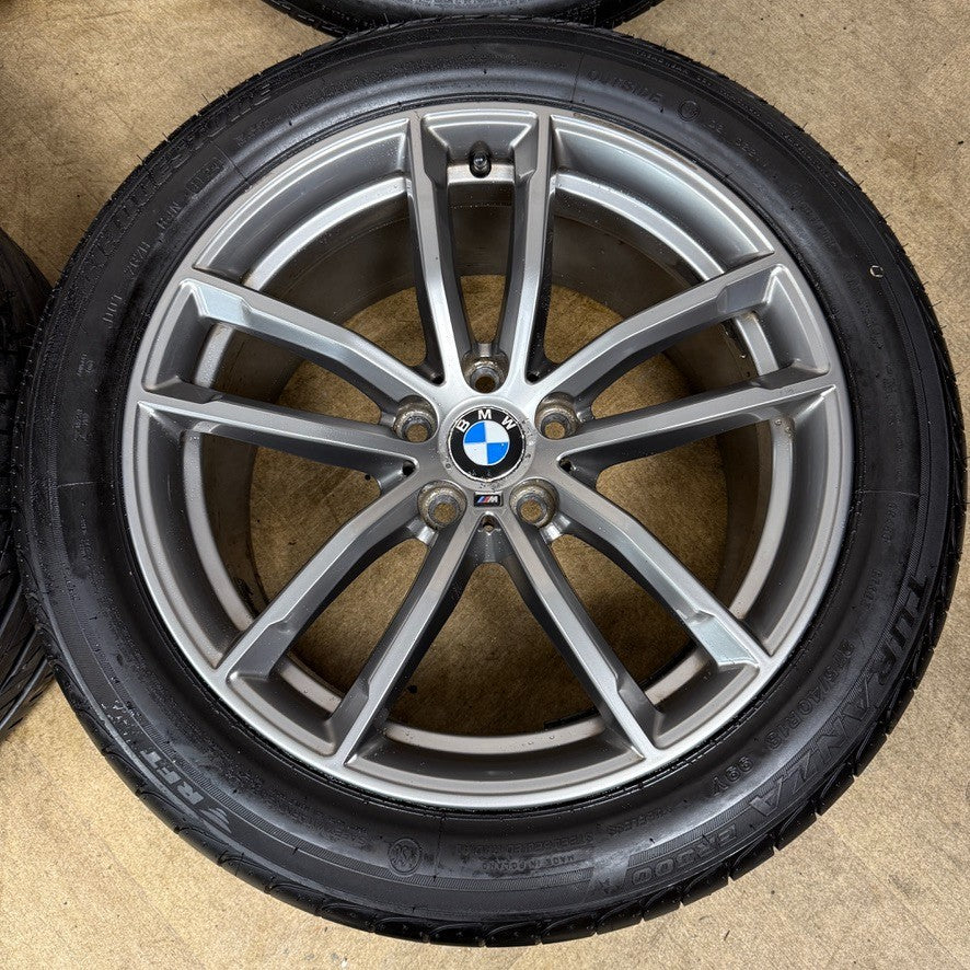 18'' GENUINE BMW 5 SERIES 4 622 GREY M SPORT G30 G31 ALLOY WHEELS TYRES ALLOYS