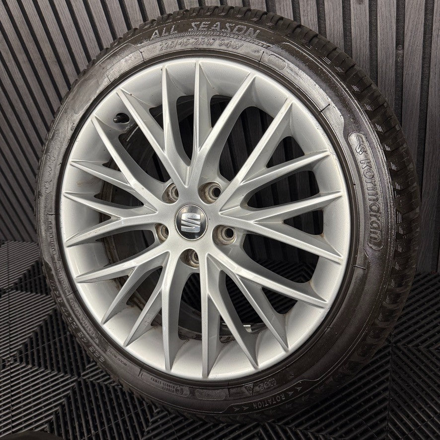 1X 17'' GENUINE SEAT LEON FR MK3 ALLOY WHEEL TYRE SINGLE SPARE 5F0601025H