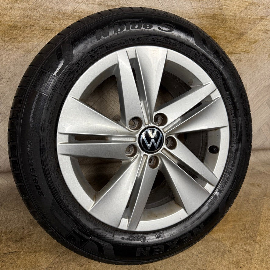1X 16'' GENUINE VW GOLF MK8 NORFOLK ALLOY WHEEL TYRE GT SINGLE 5H0601025