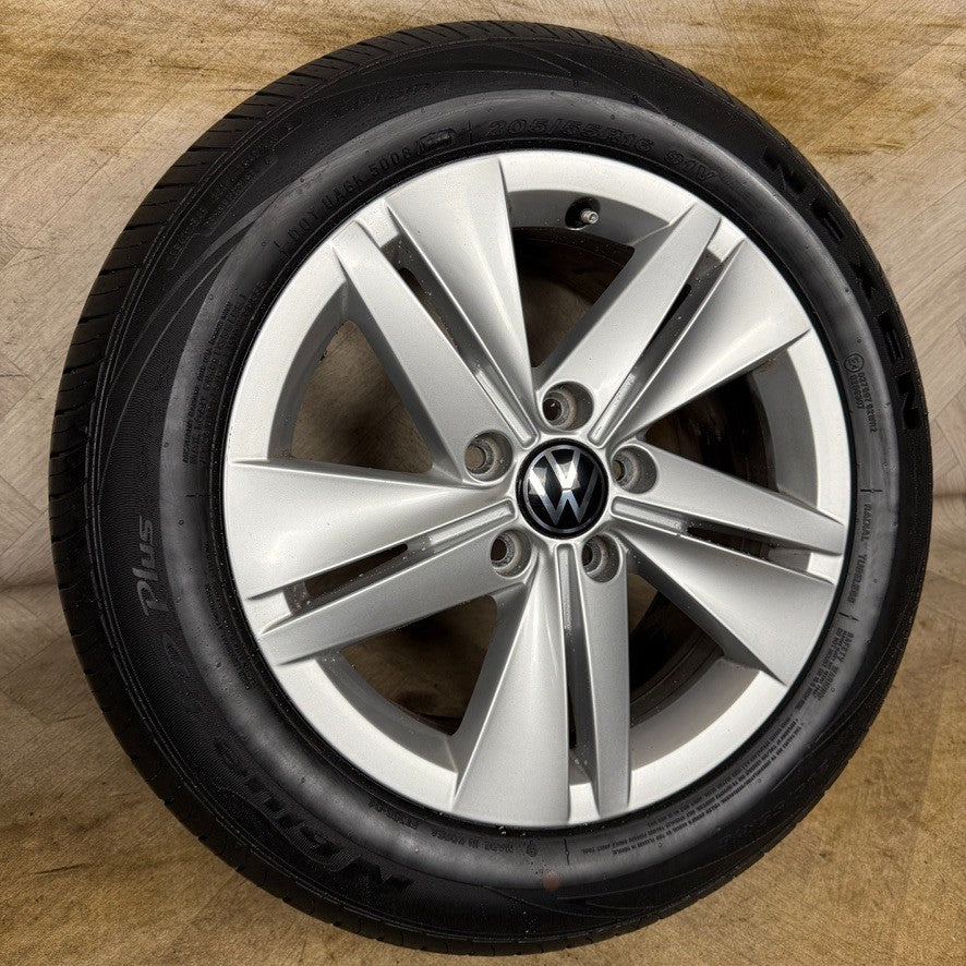 1X 16'' GENUINE VW GOLF MK8 NORFOLK ALLOY WHEEL TYRE GT SINGLE 5H0601025