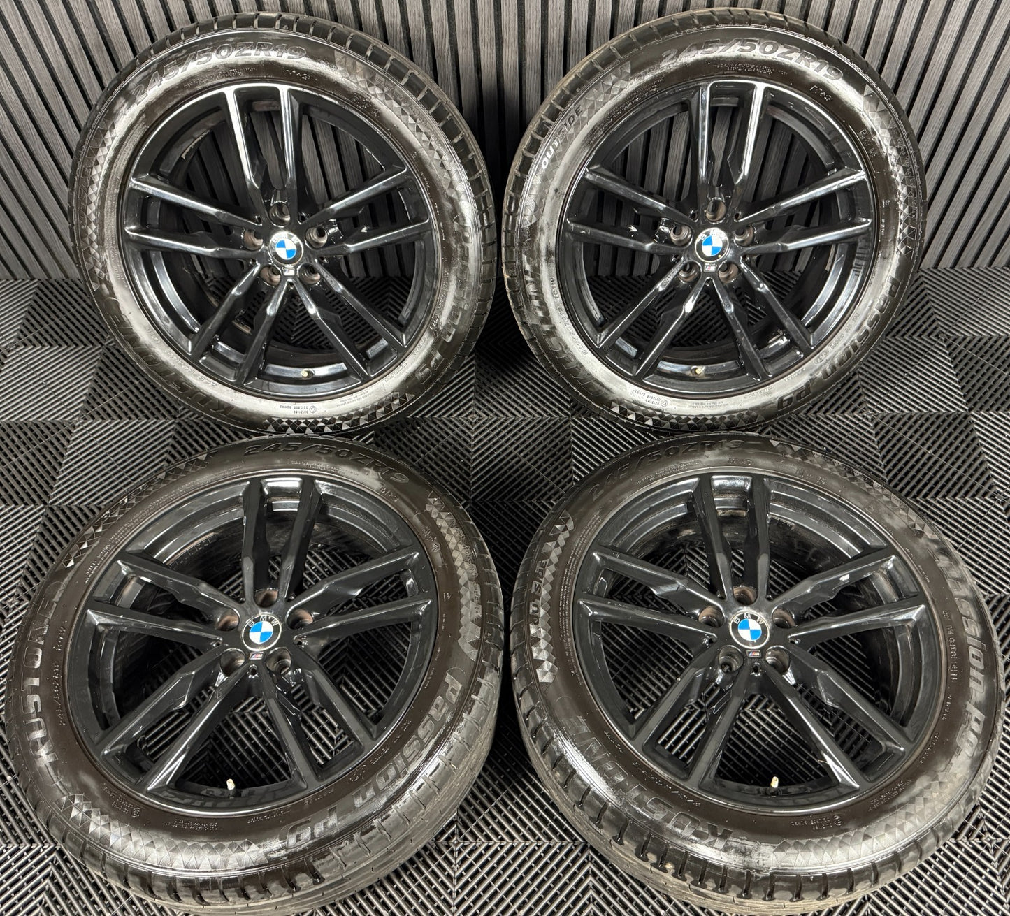 19'' GENUINE BMW X3 X4 G01 G02 698 BLACK M SPORT WHEELS TYRES ALLOYS 8010267