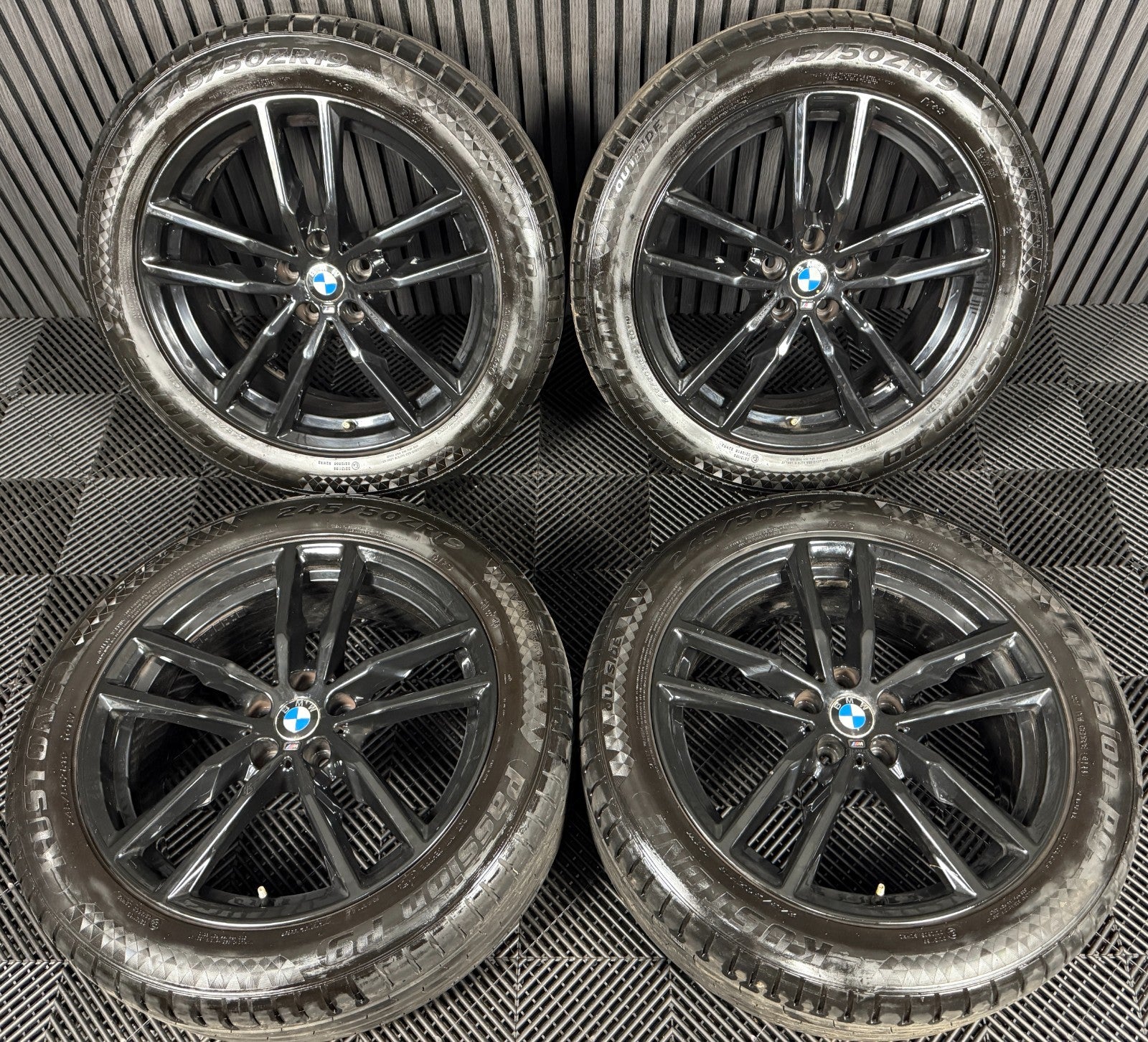 19'' GENUINE BMW X3 X4 G01 G02 698 BLACK M SPORT WHEELS TYRES ALLOYS 8010267