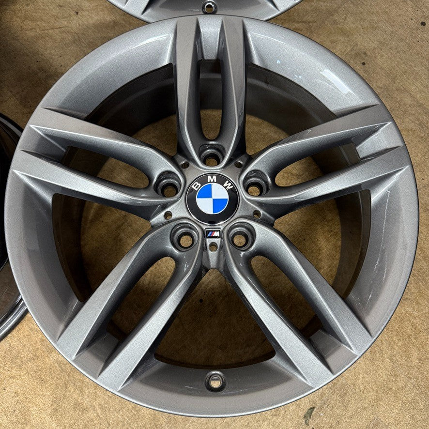 18'' GENUINE BMW 1 SERIES 2 F20 F21 F22 461 M SPORT FERRIC GREY ALLOY WHEELS