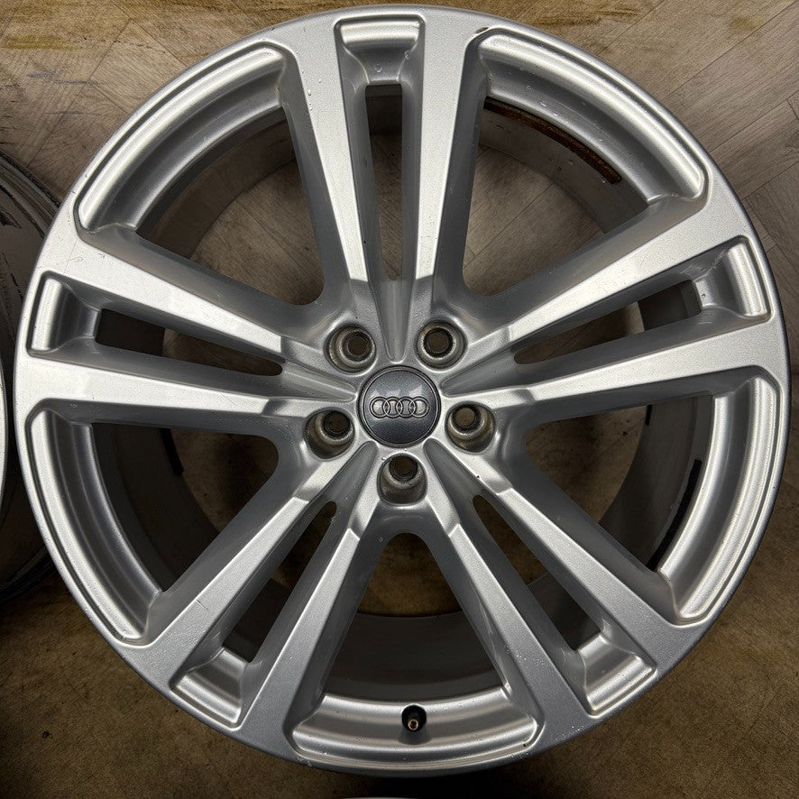 20'' GENUINE AUDI Q7 S LINE 5 DOUBLE SPOKE ALLOY WHEELS ALLOYS 4M0601025H