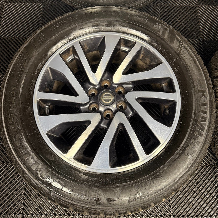 18'' GENUINE NISSAN NAVARA GREY DC D40 NP300 ALLOY WHEELS TYRES ALLOYS