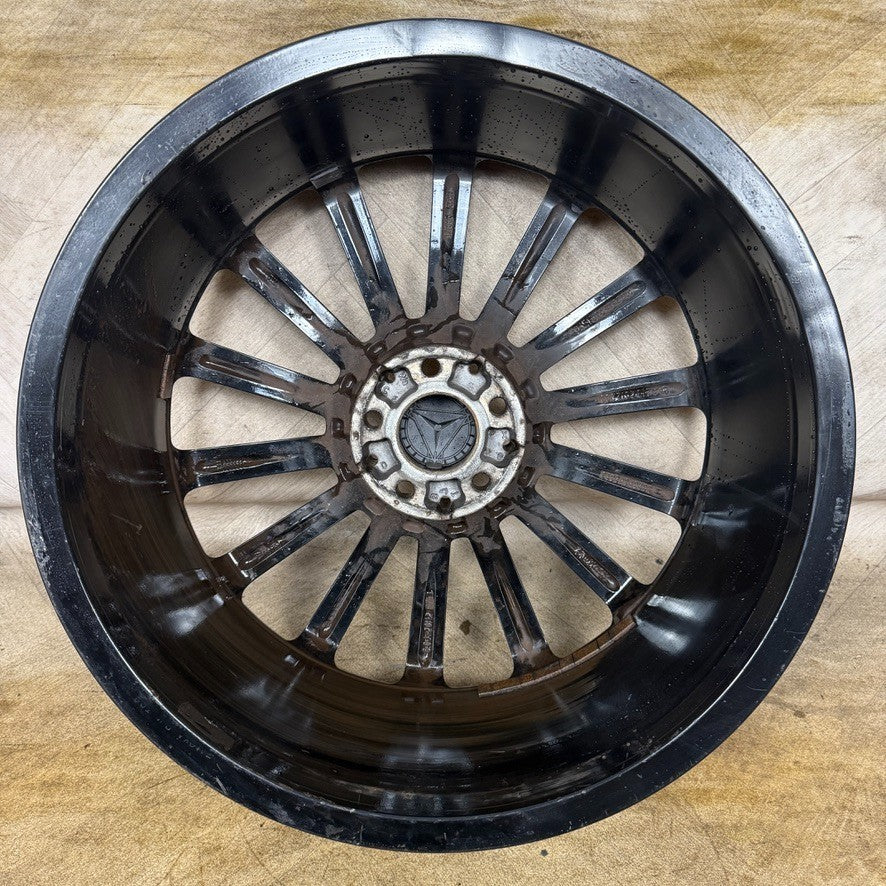 1X 20" GENUINE AMG MERCEDES E CLASS BLACK DC ALLOY WHEEL W213 FRONT A2134012200