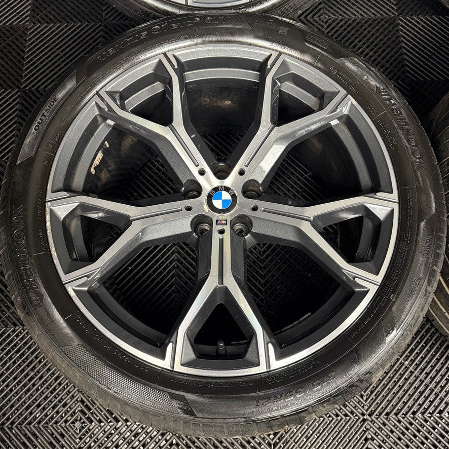 21'' GENUINE BMW X5 X6 G05 G06 741M M SPORT ALLOYS WHEELS ALLOYS TYRES