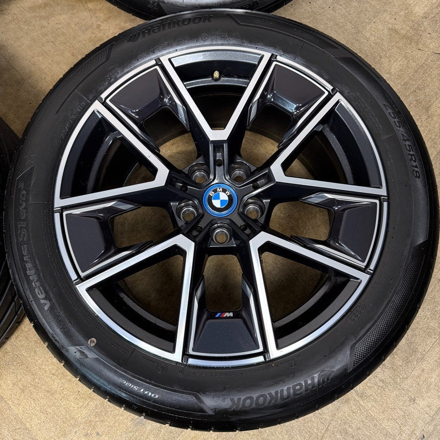 18'' GENUINE BMW 4 SERIES I4 858 M SPORT G26 G22 G23 ALLOY WHEELS TYRES ALLOYS