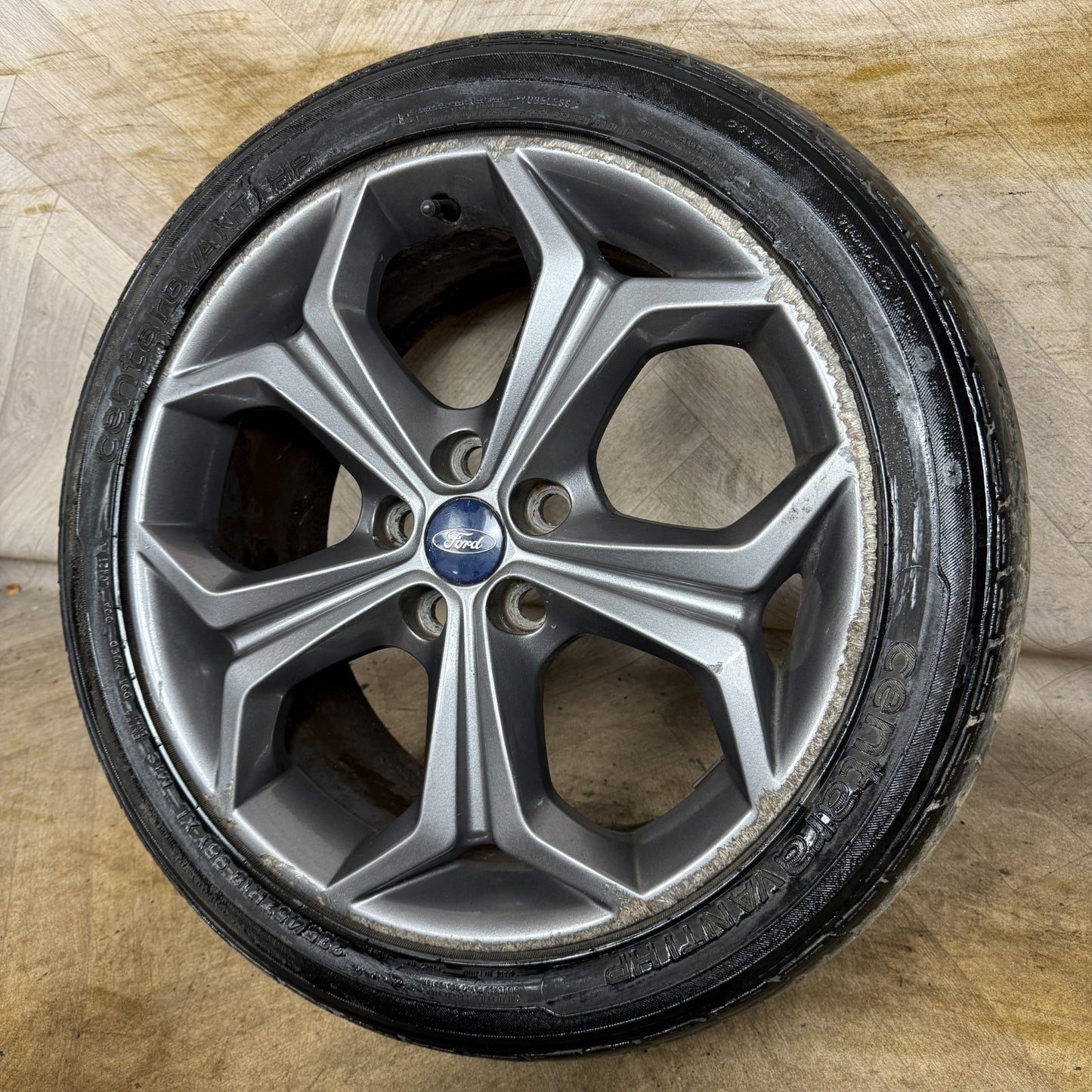 1X 18'' GENUINE FORD S MAX MK1 GREY TITANIUM X ALLOY WHEEL SINGLE AM2J1007DC