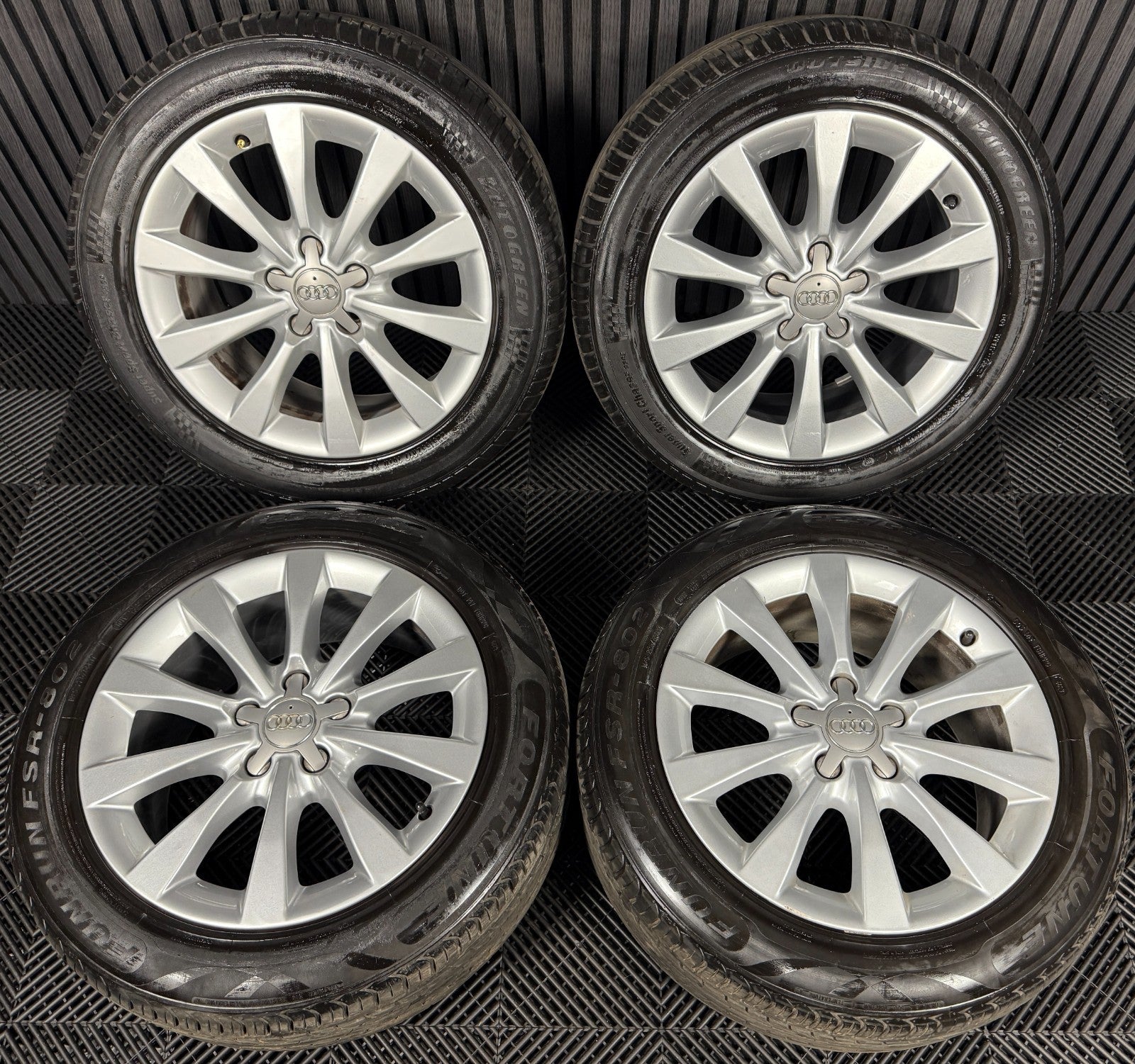 17'' GENUINE AUDI A6 C7 10 SPOKE SILVER ALLOYS WHEELS TYRES 4G0601025BH