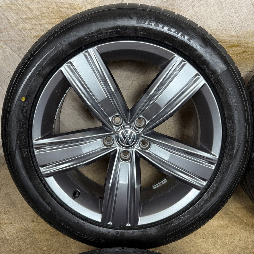 19'' GENUINE VW TIGUAN VICTORIA MK2 ALLOY WHEELS TYRES ALLOYS 5NA601025Q
