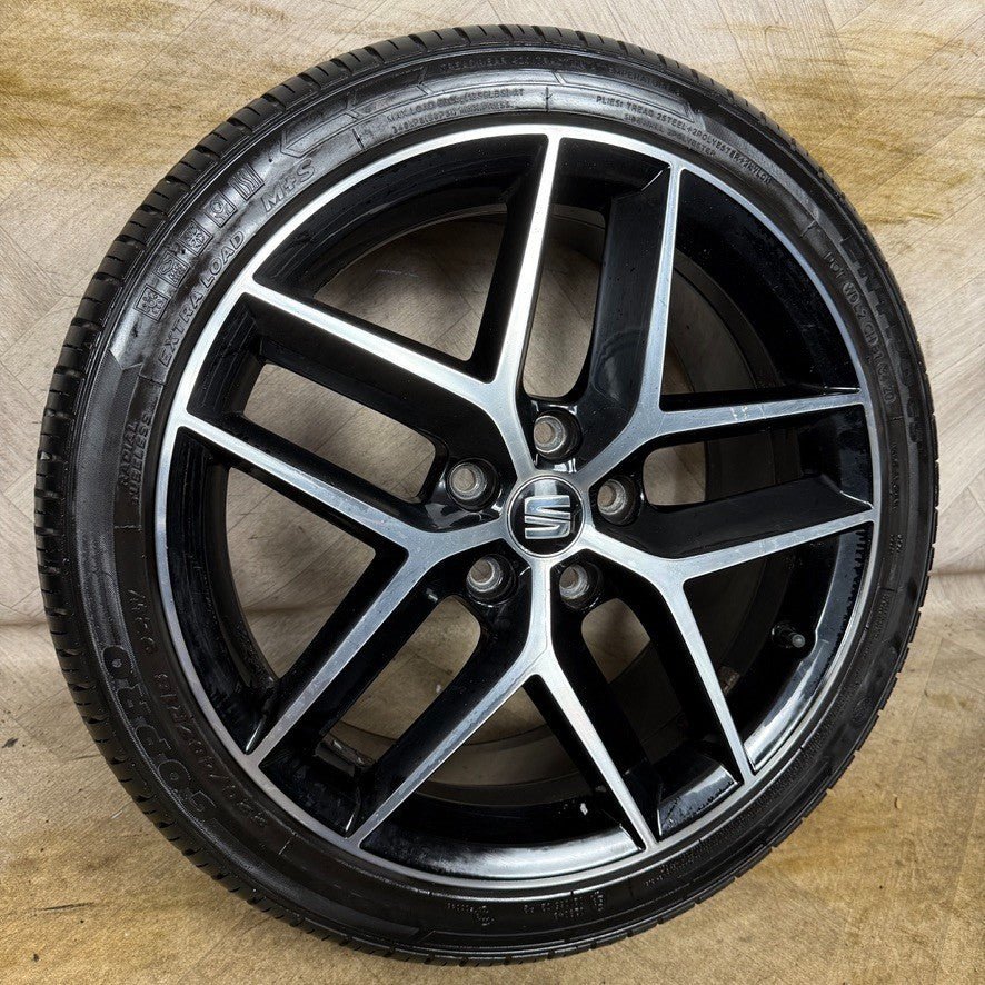 1X 18'' GENUINE SEAT LEON FR PERFORMANCE MK3 ALLOY WHEEL TYRE SINGLE 5F0601025AB