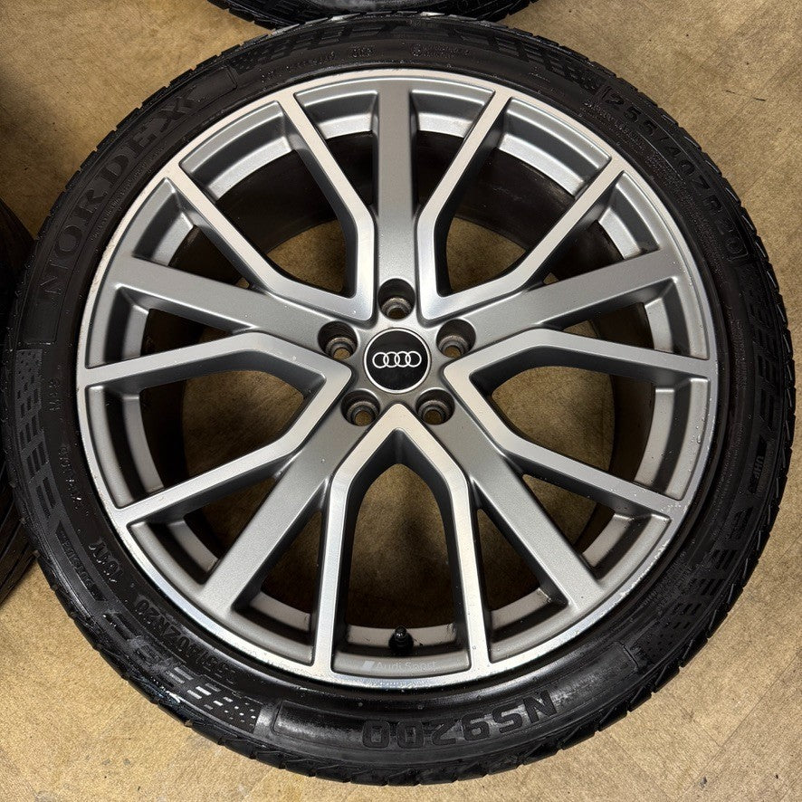 20'' GENUINE AUDI S6 A6 C8 S LINE RS GREY ALLOY WHEELS TYRES ALLOYS 4K0601025AB