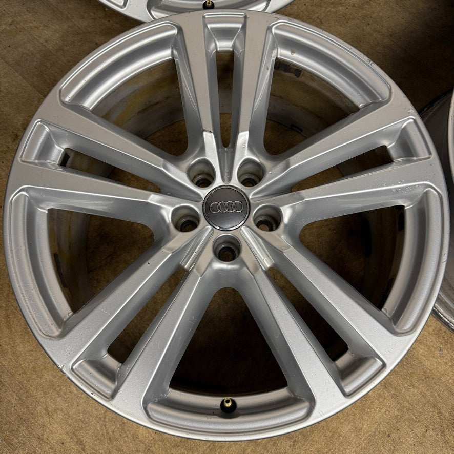20'' GENUINE AUDI Q7 S LINE 5 DOUBLE SPOKE ALLOY WHEELS ALLOYS 4M0601025H