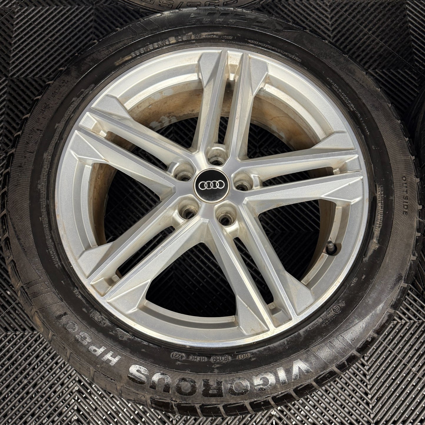 19'' GENUINE AUDI Q5 5 DOUBLE SPOKE S LINE ALLOY WHEELS TYRES 5X112  80A601025G