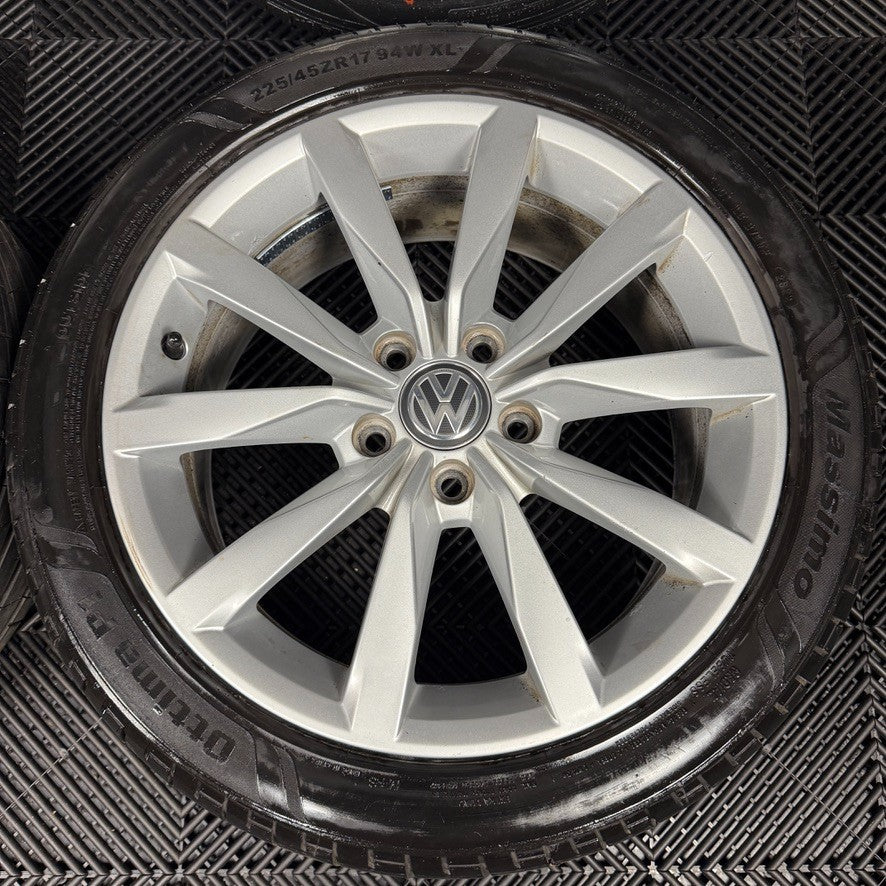 17'' GENUINE VW GOLF GT DIJON MK7 MK8 MK6 ALLOY WHEELS TYRES ALLOYS 5G0601025CH
