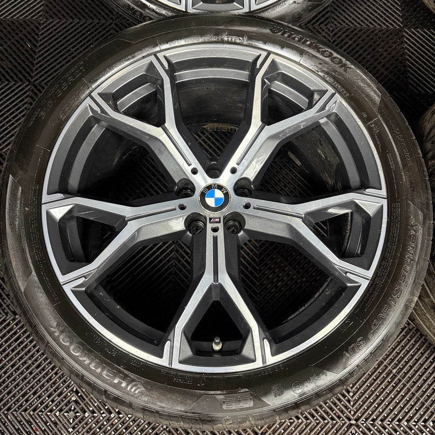 21'' GENUINE BMW X5 X6 G05 G06 741M M SPORT ALLOYS WHEELS ALLOYS TYRES