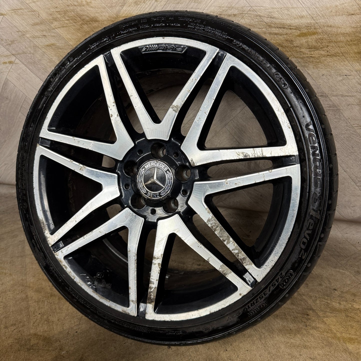 1X 19" GENUINE AMG MERCEDES E CLASS ALLOY WHEEL TYRE W212 FRONT A2124014502