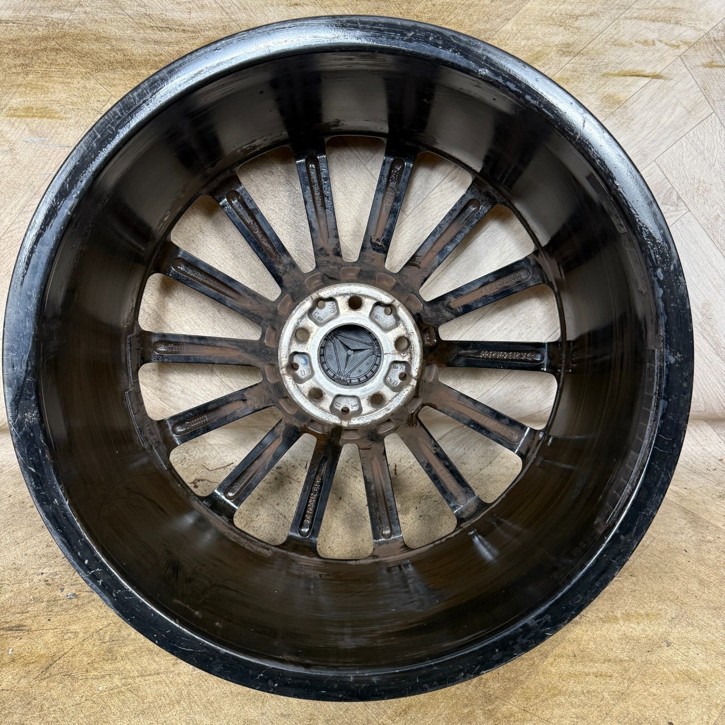 1X 20" GENUINE AMG MERCEDES E CLASS BLACK ALLOY WHEEL BACK W213 A2134012300 REAR