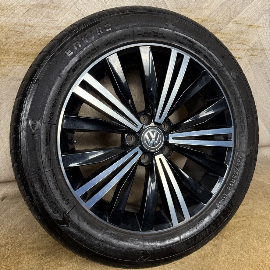 1X 18'' GENUINE VW TIGUAN PATAGONIA GREY ALLOY TYRE WHEEL SINGLE 5NA601025AB