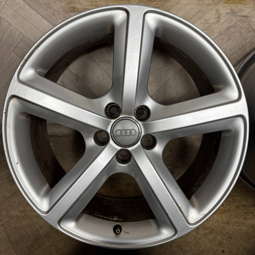 19'' GENUINE AUDI Q5 5 SPOKE S LINE ALLOY WHEELS 5X112 8R0601025BD