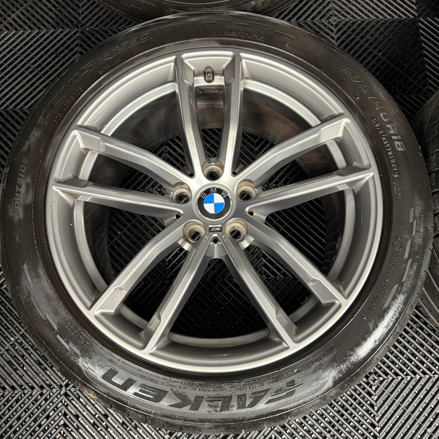 18'' GENUINE BMW 5 SERIES 4 622 GREY M SPORT G30 G31 ALLOY WHEELS TYRES ALLOYS