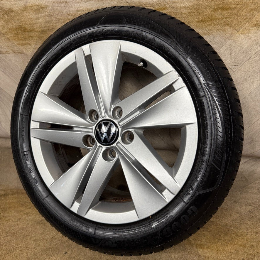 1X 16'' GENUINE VW GOLF MK8 NORFOLK ALLOY WHEEL TYRE GT SINGLE 5H0601025